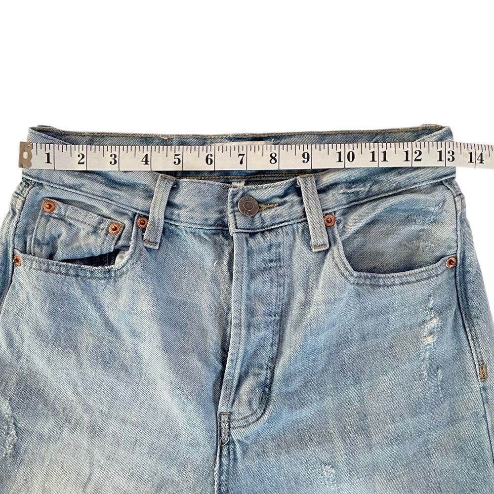 Pistola Cassie Super High Waist Straight Leg Jeans By My Side Light Wash Sz 26 - Picture 12 of 15